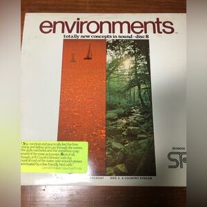 Environments Disc 8 Wood Masted Sailboat A Country Stream LP Record Album